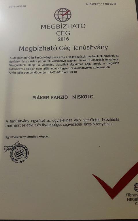 Fiáker Panzió Miskolc Exterior foto